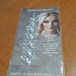 Halloween Angel Iridescent Press-On Hair Jewels